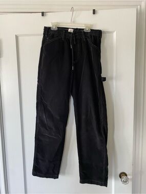 BDG Black Relaxed Fit Drawstring Jeans